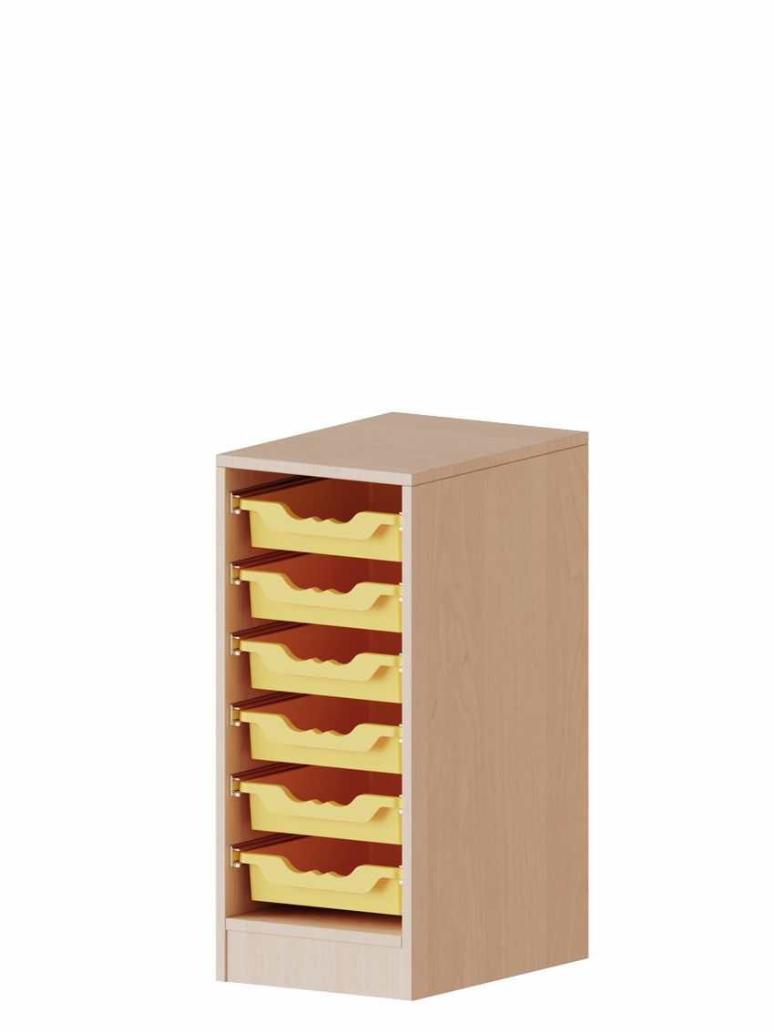 ErgoTray Regal einreihig 2 OH, 6 Boxen M